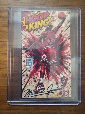 Michael Jordan Fan Art - Hoop King - 1 Silver Grain .999 FS